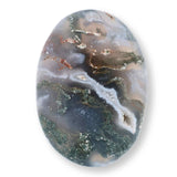 Piatra de Buzunar din Agat Muschi Druzy Natural 50-55 mm - Promoveaza Vindecarea și Echilibrul