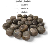 Piatra rulata din Labradorit Natural - Imbunatateste Intuitia, 2-3 cm