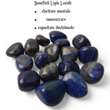Piatra rulata din Lapis Lazuli Natural - Stimuleaza Creativitatea, 3-4 cm