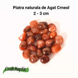Piatra rulata de Agat Carneol - Aduce energie blanda si curaj interior