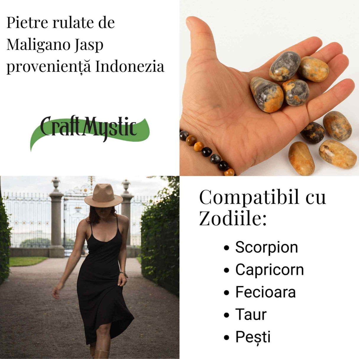 Piatra Naturala Jasp Maligano indonezian- Transformare, Echilibru si Regasire Interioara