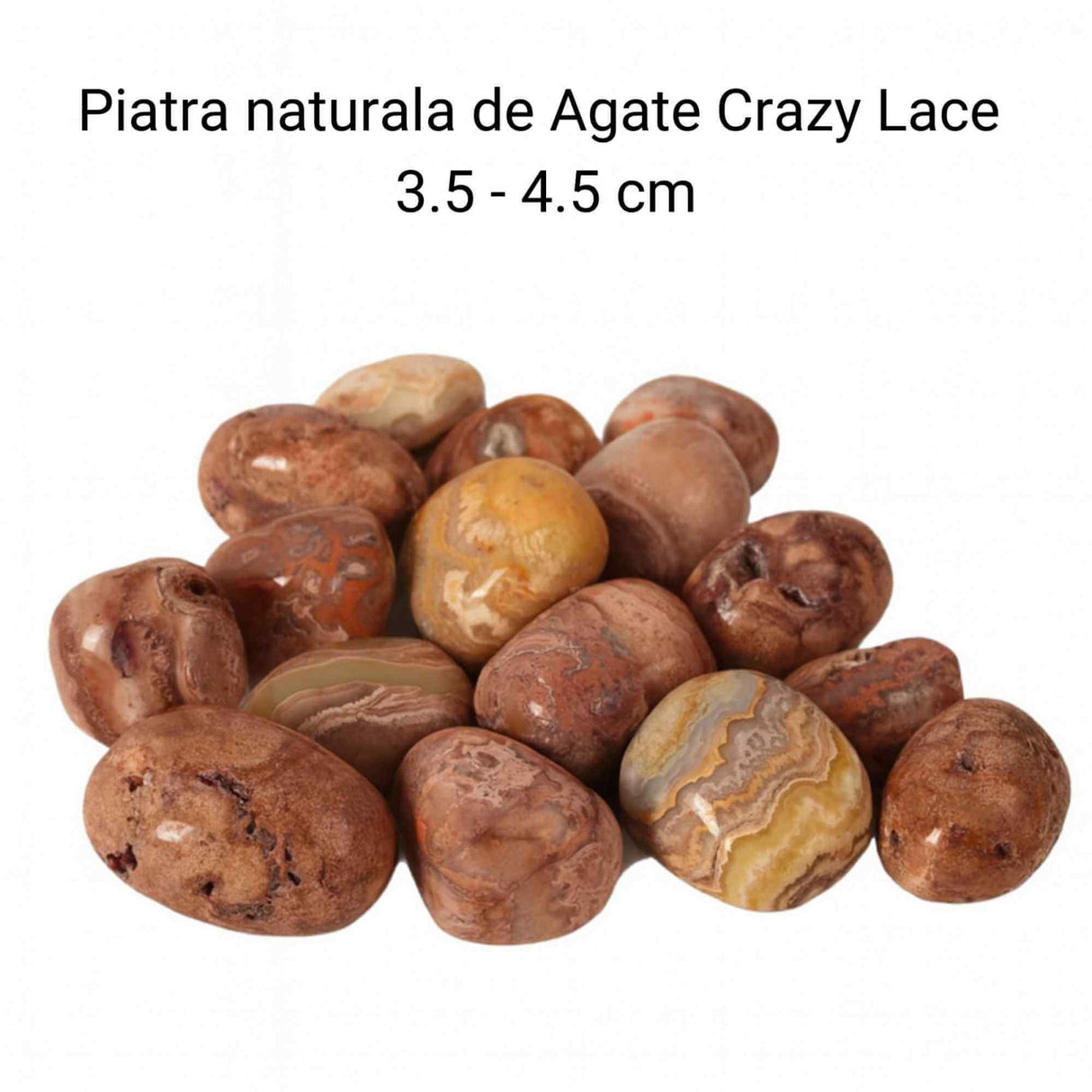 Piatra Naturala Crazy Lace Agate din Indonezia – Vitalitate, Echilibru si Energie Pozitiva