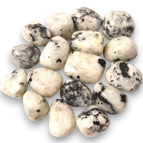 Natural Rainbow Moonstone Tumbled Stone - Harmony and Intuition in Your Life 3-4 cm