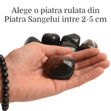 Piatra rulata din Piatra Sangelui natural- Energie si Vitalitate pentru Viata Ta 2-3 cm