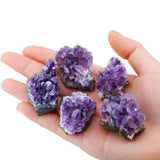 Cluster Ametist Natural din Uruguay, Cristal Unic pentru Meditatie si Echilibrare Energetica, Dimensiuni 5 cm