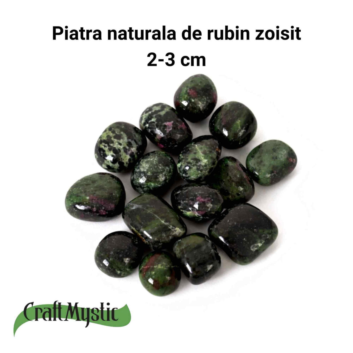 Piatra rulata de Rubin zoisit - Intalnirea dintre forta inimii si echilibrul interior