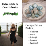 Piatra rulata de Cuart Albastru - liniste asezata in forme simple