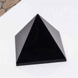 Obsidian Negru in forma de piramida 8 cm - India