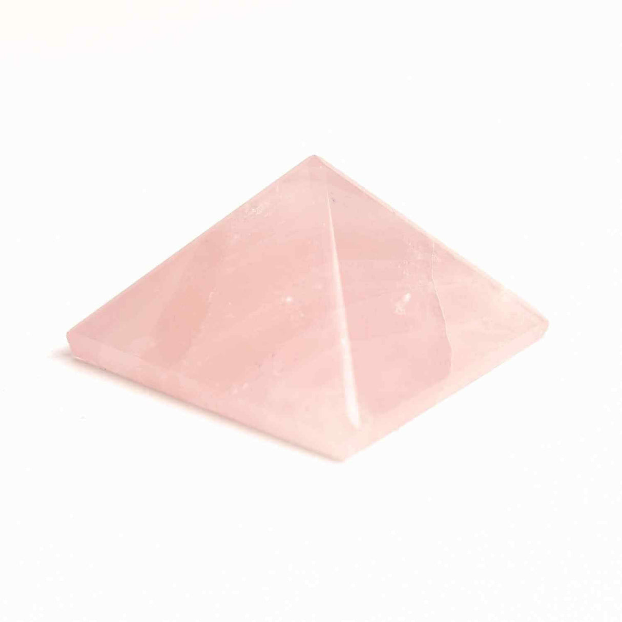 Piramida Cuart Roz Brut Lucrata Manual 5.5x5.5x3 cm - Armonie si Vindecare
