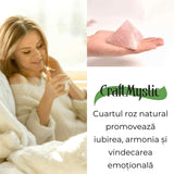 Piramida Cuart Roz Brut Lucrata Manual 5.5x5.5x3 cm - Armonie si Vindecare