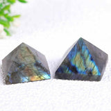 Piramida 6cm din Cristal din Labradorit - Ornament Mineral Specimen pentru Chakre