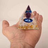 Piramida de Energie Orgonica 6 cm cu Cristale de Vindecare specifice Zodiei Berbec pentru Relaxare, Meditatie si Ornament