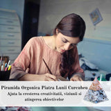 Piramida Inspirationala Orgonica pentru Succes | Piramida Orgone din Piatra Lunii Curcubeu - Liniste - Dezvoltare - Putere