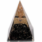 Piramida Orgonica 10 cm cu Turmalina Neagra - Cristal - Echilibrare Chakra - Generator de Energie Orgonica - Protectie impotriva E-misiilor - Cristal Vindecator - Meditatie - Yoga
