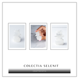 Figurina Fetita din Selenit Natural Marocan cu Suport - Sculptura Decorativa pentru Liniste si Purificare Energetica
