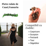 Piatra rulata de cuart fumuriu - Pentru momente de echilibru si reconectare
