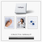 Ghidare si inspiratie - Inel cu dubla piatra sodalit in forma bruta