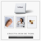 Inelul increderii - Dublu Ochi de tigru pentru curaj si putere interioara
