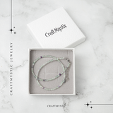 Claritate si Armonie - Choker din Otel Inoxidabil cu Fluorit Multicolor Natural Fatetat 3MM