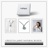 Protectie si Echilibru - Colier cu Jad Natural Sculptat