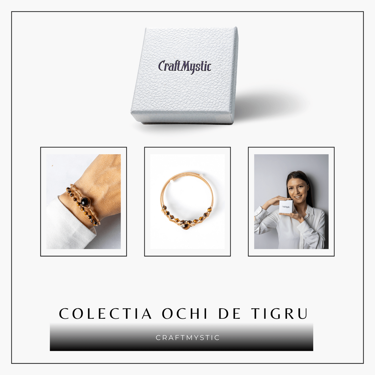 Protectie si Claritate Mentala - Bratara din Ochi de Tigru Natural