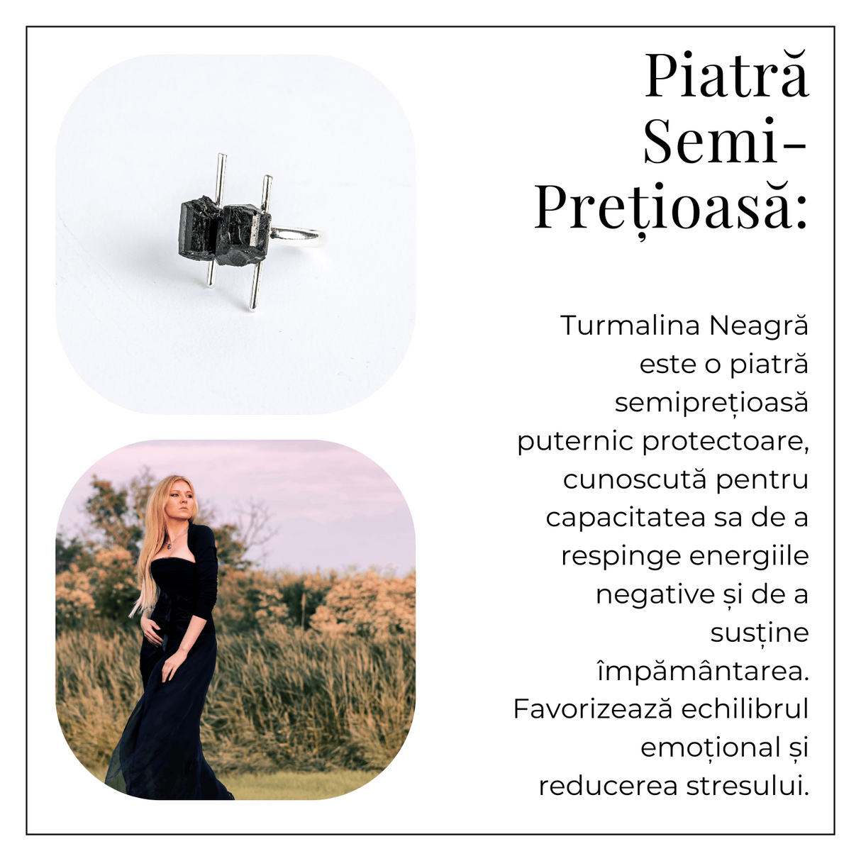 Inel Protectie Totala - Turmalina neagra pentru energie si siguranta