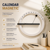 Calendar Magnetic Cerc Perpetuu – Organizare Eleganta si Planificare Vizuala Zilnica