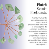 Ramurica Creativa DIY cu Pietre Naturale de Aventurin Verde (9 Pietricele)