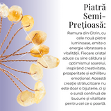 Ramurica DIY din Pietre Naturale Citrin (9 Pietricele)