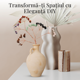 Ramurica Creativa DIY cu Pietre Naturale Fluorit (9 Pietricele)