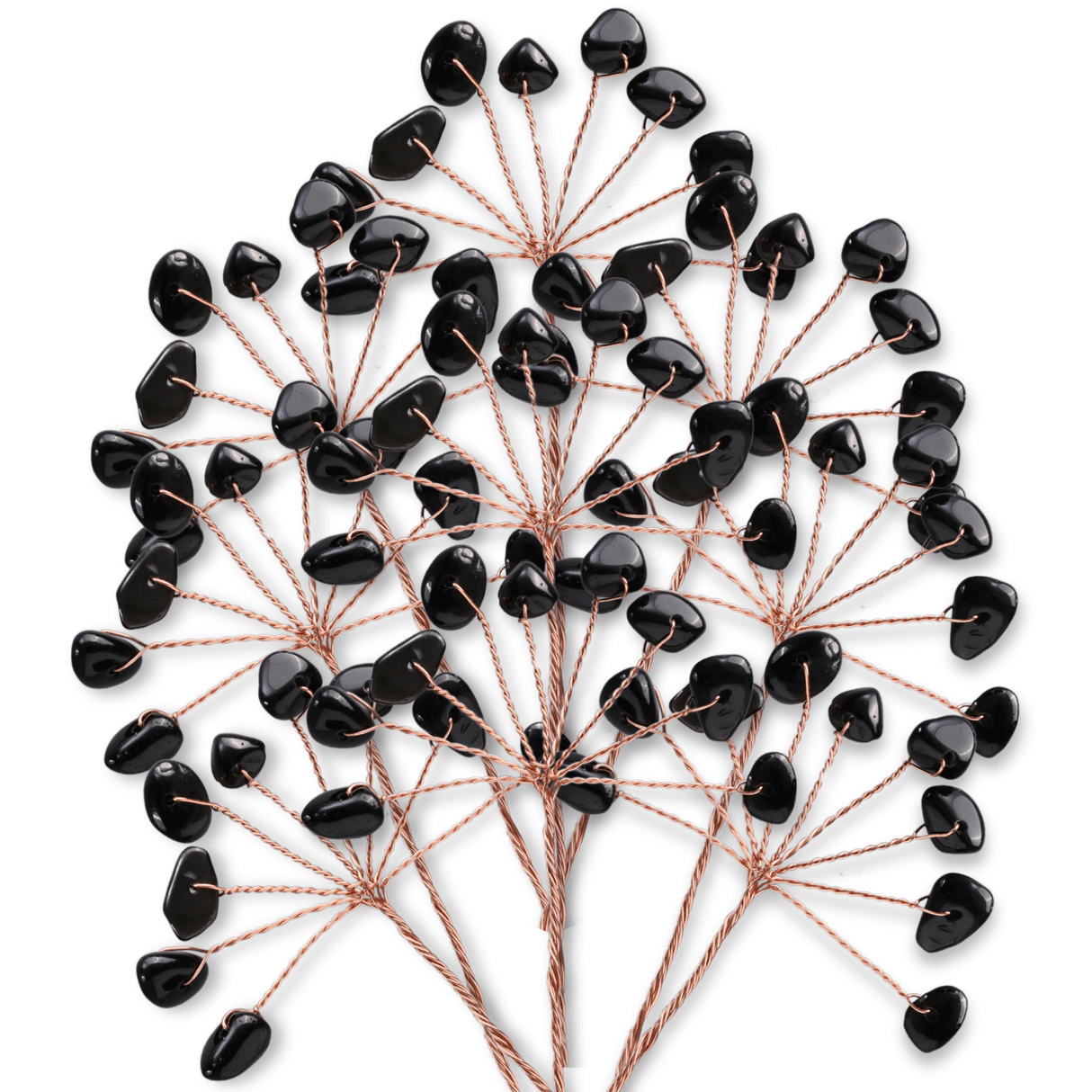 Ramurica DIY cu Pietre Naturale de Obsidian (9 Pietricele)