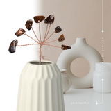 Ramurica Decorativa DIY cu Pietre Naturale Ochi de Tigru (9 Pietricele)