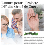 Ramurica Decorativa DIY cu Pietre Naturale Ochi de Tigru (9 Pietricele)