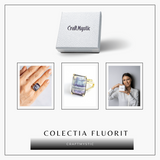 Claritate si Protectie - Inel cu Fluorit Natural si Energie Mentala