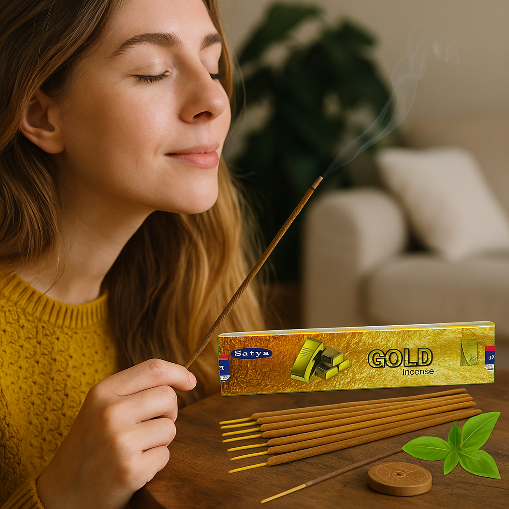Satya Incense Sticks Gold 15g - betisoare parfumate