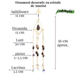 Ornament decorativ cu Ametist - un detaliu care aduce liniste si profunzime in spatiul tau
