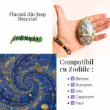Gardianul calmului - Flacara din Marcasit Indonezian pentru Vindecare si Liniste Interioara 8-9 cm