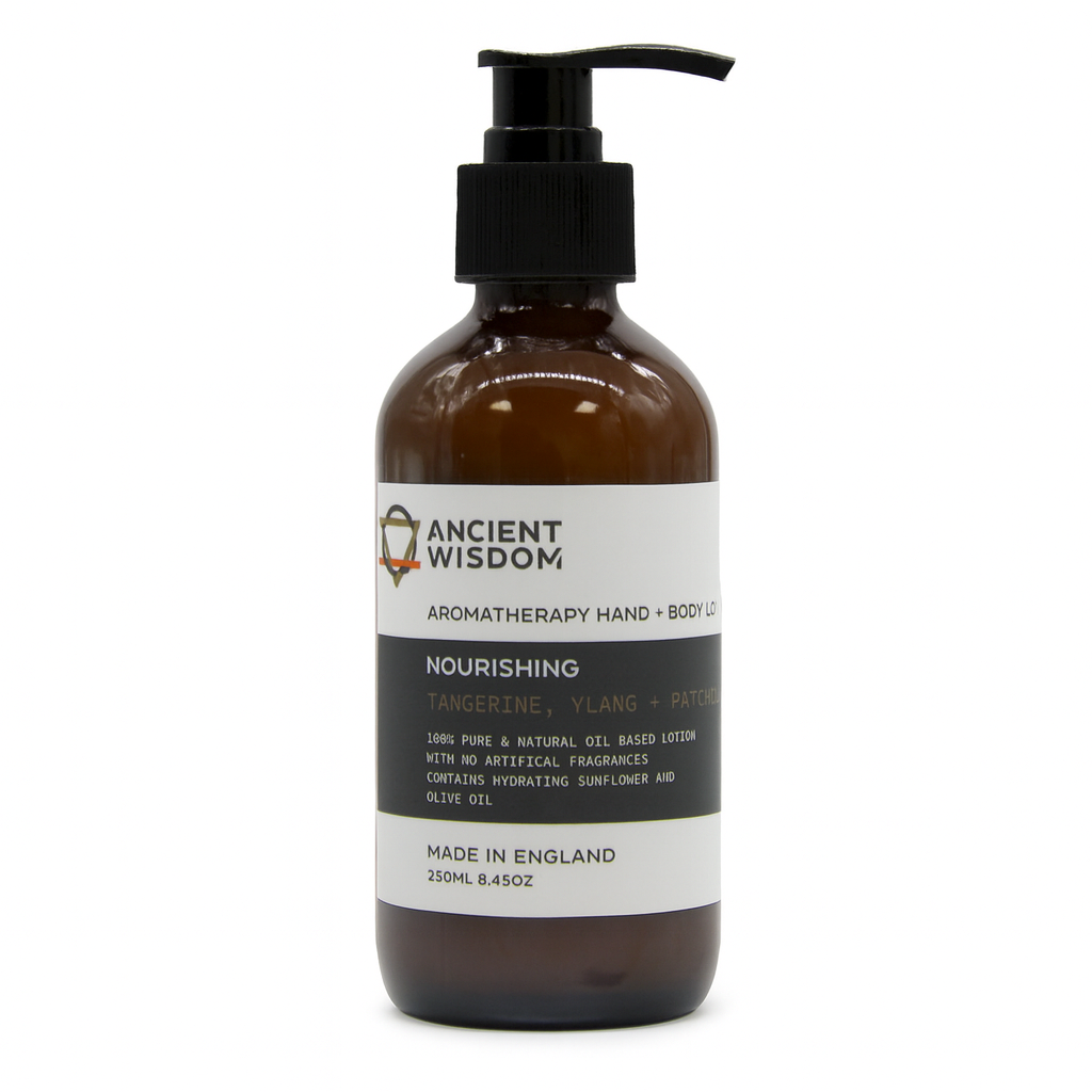 Lotiune Aromaterapie Maini si Corp 250ml - Hranitoare (Mandarina, Ylang Ylang si Patchouli)