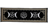 Patura pentru altar magic - Design Moon Phases With Triple Moon - Vrajitorie Tarot Wiccani Spiritualitate