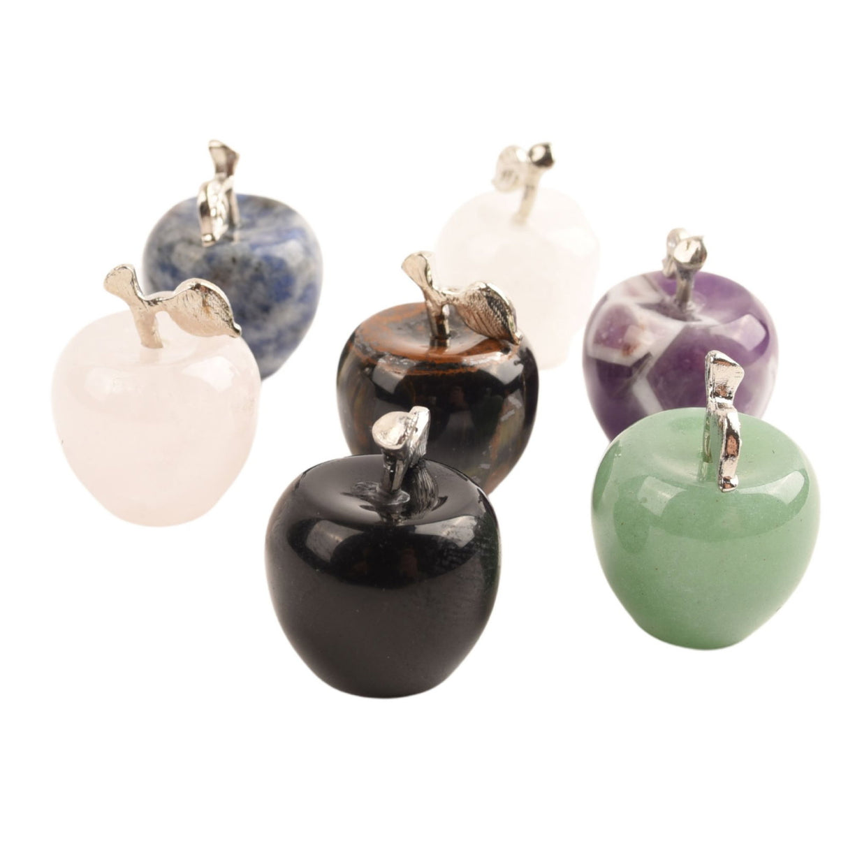 Set 7 Mere din Cristale Naturale pentru Echilibru si Armonie – Colier si Cutie Cadou