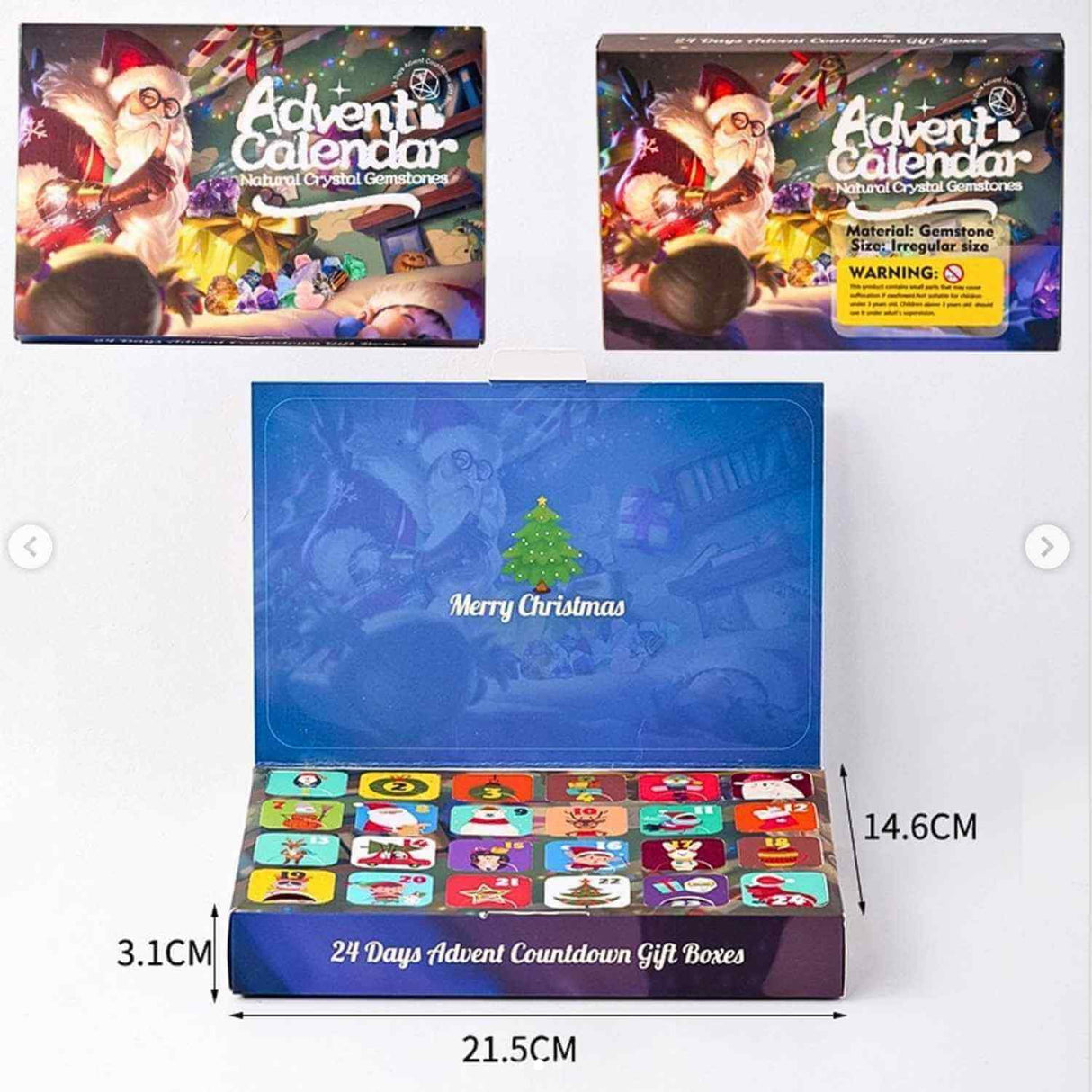 Calendar Advent cu Pietre Naturale – Magie si Aventura pentru Copii