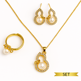 Set elegant cu perla naturala - Stralucire si feminitate intr-un singur gest