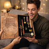 Set Caligrafie cu Pana si Sigiliu – Scris Artistic si Scrisoare Medievala Cadou