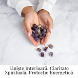 Set Rune din Ametist Natural - Claritate Spirituala si Protectie Energetica