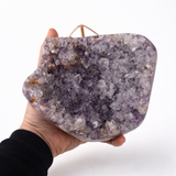 Geoda din ametist naturala pe suport metalic – cristal brazilian unicat 1.665 kg