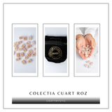 Set Rune din Cuart Roz Natural – Iubire, Claritate si Armonie Interioara