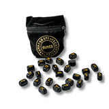 Set Rune din Obsidian Natural - Protectie, Claritate si Putere Interioara