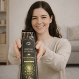 Smudge Kit cu Aventurin Verde si Betisoare Parfumate cu Ciocolata pentru Prosperitate si Echilibru