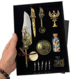 Set Stilou Pana cu Accesorii – Scris Artistic, Sigilii si Cadou Premium