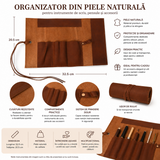 Organizator Multifunctional din Piele Naturala – Eleganta, Ordine si Protectie pentru Accesoriile Tale